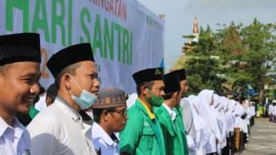 RIBUAN SANTRI UPACARA PERINGATAN HARI SANTRI NASIONAL 2022