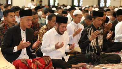 SALAT IED BARENG GANJAR, JOKOWI: CAPRESNYA SUDAH JELAS, TINGGAL CAWAPRESNYA