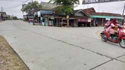 kondisi jalan Kunduran-Sempu tepetnya di Desa Sempu Kecamatan Kunduran.