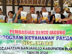 BANTUAN BENIH JAGUNG DISALURKAN KE WARGA JATISARI