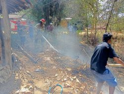 TERJADI KEBAKARAN RUMPUN BAMBU DI DUA DESA DI KECAMATAN NGAWEN