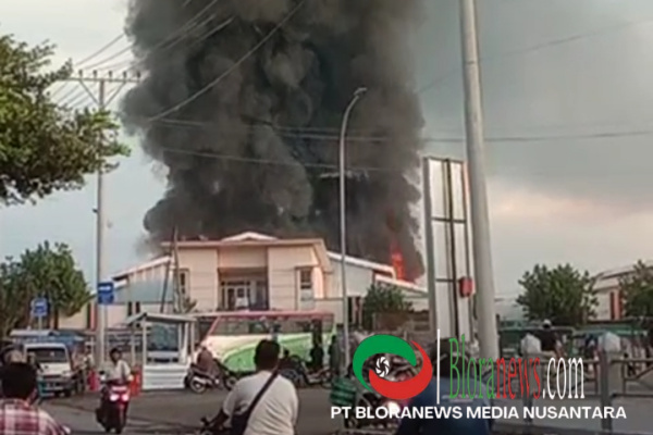 KORSLETING LISTRIK DIDUGA JADI PENYEBAB KEBAKARAN PASAR INDUK CEPU