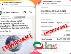 PENIPUAN BERKEDOK BANTUAN PEMBANGUNAN MASJID, CATUT NAMA BUPATI BLORA