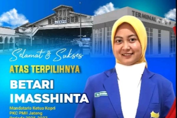 BETARI IMASSHINTA PIMPIN KOPRI PMII JATENG, DORONG PERAN PEREMPUAN DI BERBAGAI SEKTOR