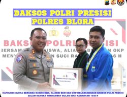 KETUA PMII BLORA APRESIASI BAKTI SOSIAL POLRES BLORA SAMBUT RAMADHAN