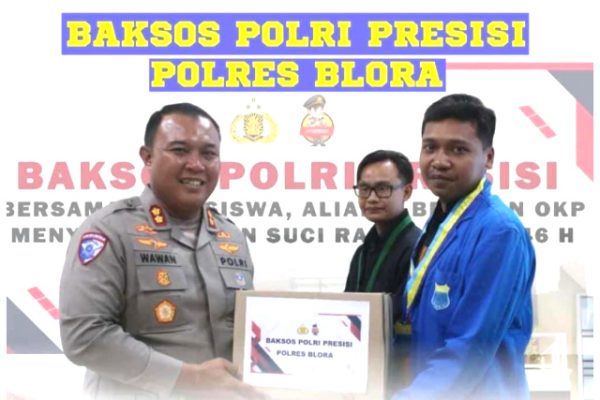 KETUA PMII BLORA APRESIASI BAKTI SOSIAL POLRES BLORA SAMBUT RAMADHAN