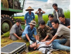 TIGA PEKERJA KOMBI KESETRUM DI JEPON, SATU MENINGGAL DUNIA