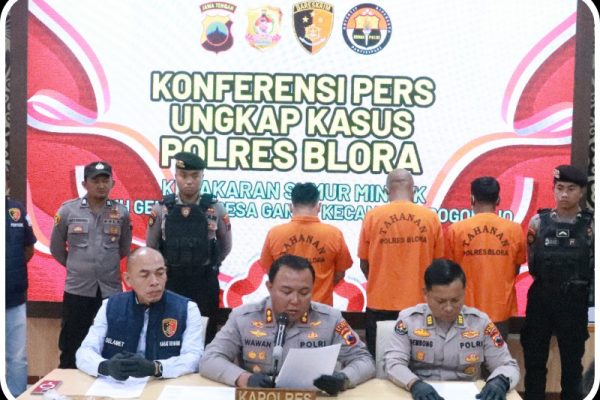 POLRES BLORA TANGGUHKAN PENAHANAN TERSANGKA LEDAKAN SUMUR MINYAK ILEGAL DI GANDU