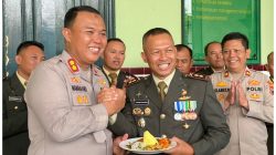 RAYAKAN HUT TNI KE-80, POLRES BLORA SAMBANGI KODIM 0721